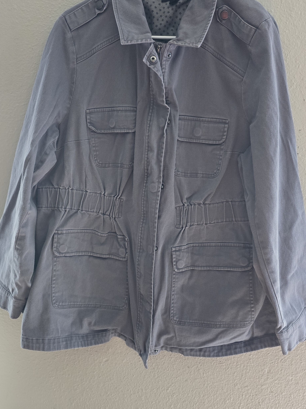 torrid Gray Military-Style Utility Jacket